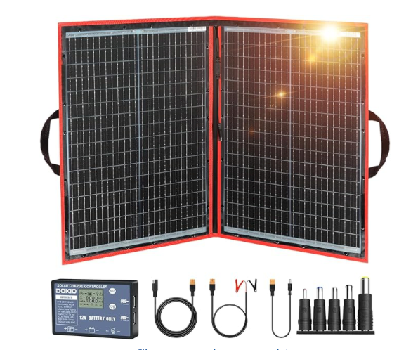 Painel Solar Dobrável Dokio 110W