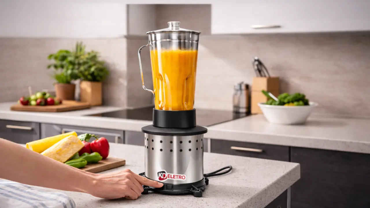 Liquidificador Industrial KD Eletro Alta Rotação em inox 2 Litros para uso profissional