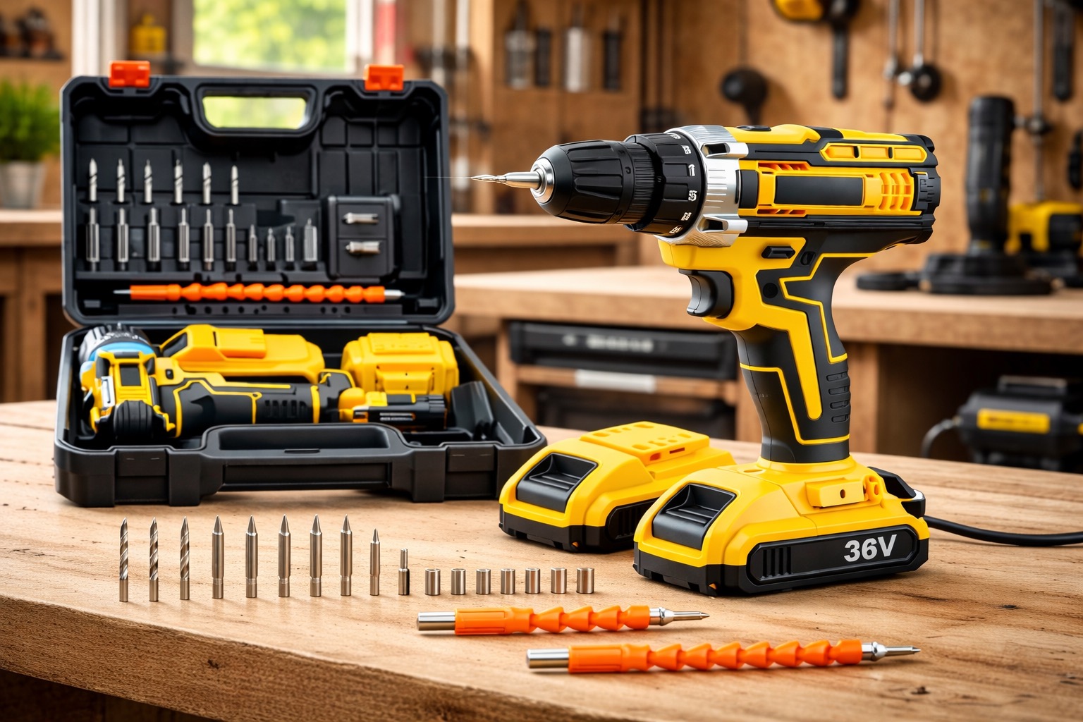 Parafusadeira Furadeira de Impacto 36V Kit Completo