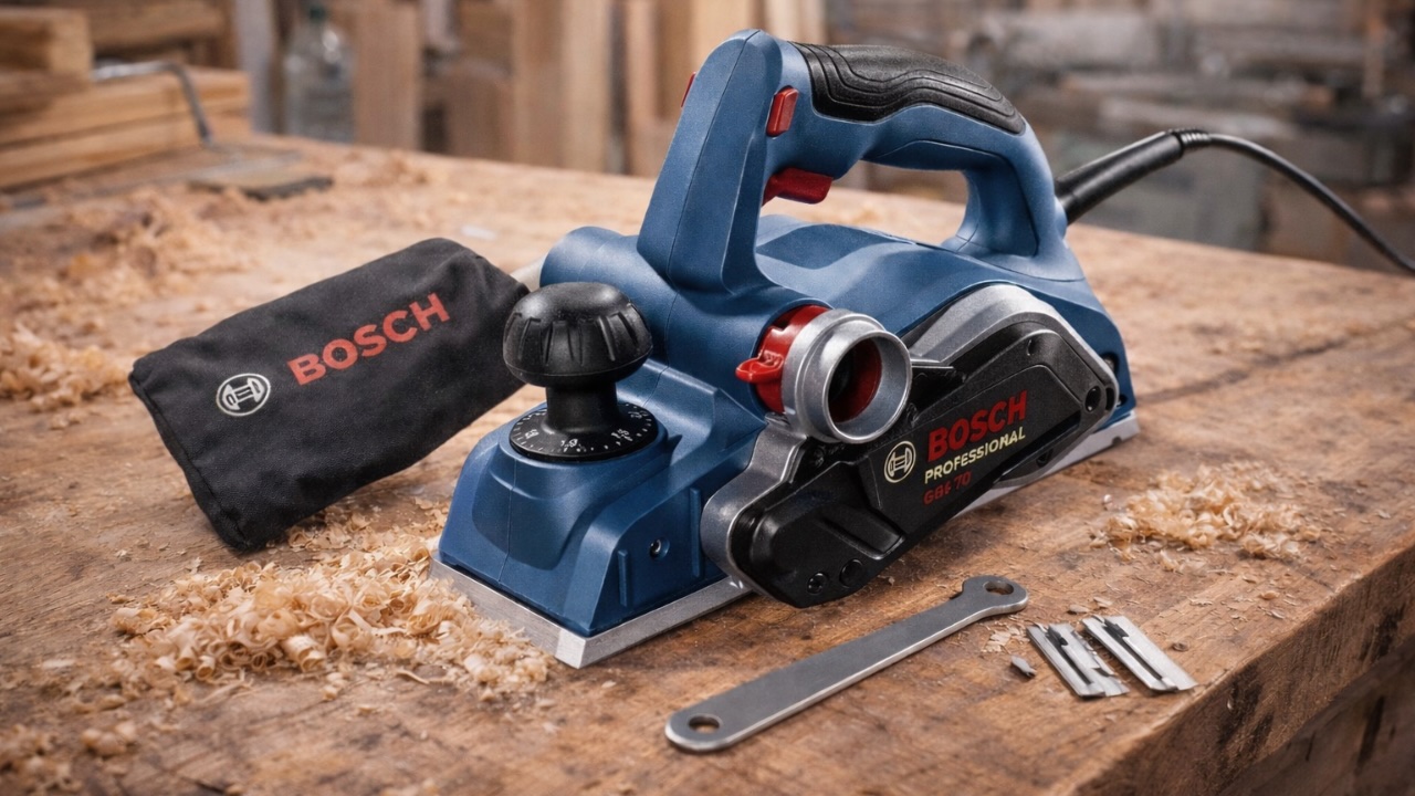 22% off: Plaina Elétrica Bosch 700W para Madeira Dura