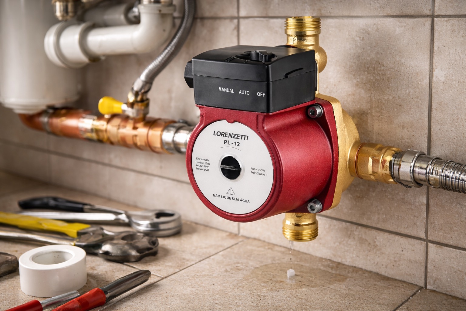 Banho Fraco Nunca Mais: Pressurizador Lorenzetti PL12 em Oferta na Amazon Resolve a Falta de Pressão por Menos de R$ 560
