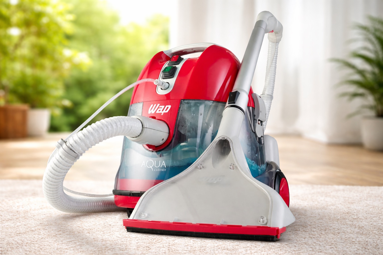 Extratora WAP Aqua Cleaner em destaque técnica